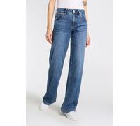 5-Pocket-Jeans HERRLICHER "Edna Denim Light", Damen, Gr. 33, Länge 34, worn, Denim/Jeans, Obermaterial: 50% Baumwolle, 40% Lyocell, 10% Modal, Jeans 5-Pocket-Jeans, mit ausgestelltem Bein (24513912-33