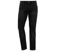 Indicode IDAldersgate Herren Jeans Hose Denim mit Stretch und Destroyed-Look Slim Fit, Größe:36/34, Farbe:Black (999)