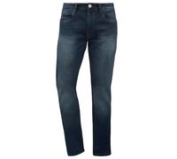 Indicode IDQuebec Herren Jeans Hose Denim mit Stretch-Anteil Regular Fit, Größe:W32/34, Farbe:Dark Blue (855)