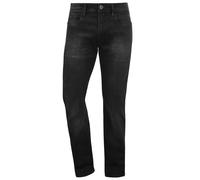 Indicode 5-Pocket-Jeans Herren schwarz, 33-32