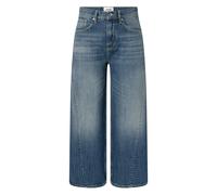 5-Pocket-Jeans JOOP "Maxine", Damen, Gr. 28, N-Gr, blau (medium blau), Denim/Jeans, Obermaterial: 100% Baumwolle, wide leg knöchelfrei, Jeans 5-Pocket-Jeans, aus Baumwoll-Denim, cropped (87542669-28)