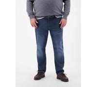 5-Pocket-Jeans LERROS "Baxter Jeans, 5-Pocket in GROSSEN GRÖSSEN", Herren, Gr. 44, Länge 32, dunkelblau, 99% Baumwolle, 1% Elasthan, Jeans 5-Pocket-Jeans (89980145-44) dunkelblau