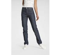 5-Pocket-Jeans LEVI'S "501 Long", Damen, Gr. 31, Länge 32, blau (dunkelblau), Denim/Jeans, Obermaterial: 100% Baumwolle, vintage, figurbetont, Jeans 5-Pocket-Jeans, 501 Collection (63011864-31) dunkel