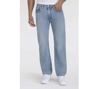 5-Pocket-Jeans LEVI'S "555 RELAXED STRAIGHT", Herren, Gr. 33, Länge 30, blau (call me again ltwt), Denim/Jeans, Obermaterial: 82% Baumwolle, 18% Leinen, relaxed fit, Jeans 5-Pocket-Jeans (47951226-33)