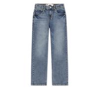 5-Pocket-Jeans LEVI'S KIDS "LVB 555 RELAXED STRAIGHT JEANS", Jungen, Gr. 6 (116), N-Gr, blau (burbank), Denim/Jeans, Obermaterial: 98% Baumwolle, 2% Elasthan, lang, Jeans 5-Pocket-Jeans, Relaxed Fit (
