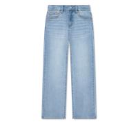5-Pocket-Jeans LEVI'S KIDS "LVG WIDE LEG JEANS", Mädchen, Gr. 12 (152), N-Gr, blau (far and wide), Denim/Jeans, Obermaterial: 69% Baumwolle, 30% Polyester, 1% Elasthan, lang, Jeans 5-Pocket-Jeans, mit
