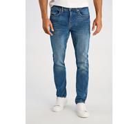 5-Pocket-Jeans LINDBERGH "Jeans Tapered Fit", Herren, Gr. 36, Länge 30, blau (bright blau), Obermaterial: 98% Baumwolle, 2% Elasthan, unifarben, gerade, unten schmal, Jeans 5-Pocket-Jeans (82258747-36