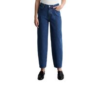 5-Pocket-Jeans MARC O'POLO DENIM "aus reiner Baumwolle", Damen, Gr. 29, Länge 32, blau (dunkelblau), Obermaterial: 100% Baumwolle, unifarben, relaxed fit knöchellang, Jeans 5-Pocket-Jeans (46936765-29