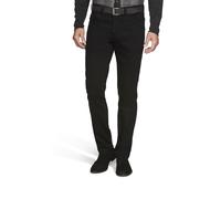 5-Pocket-Jeans MEYER "Dublin 9-4541", Herren, Gr. 27, Normalgrößen, schwarz, 97% Baumwolle, 3% Elasthan, unifarben, Basic, slim fit lang, Jeans 5-Pocket-Jeans, mit Stretch-Dehnbund (28841263-27) schwa
