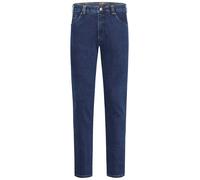 5-Pocket-Jeans MEYER "Dublin", Herren, Gr. 40, Länge 34, blau, 97% Baumwolle;3% Elasthan, unifarben, casual, slim fit lang, Jeans, aus Stretch-Denim mit Dehnbund (77291024-40) blau