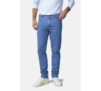 5-Pocket-Jeans MEYER "M5 Five 1-6290", Herren, Gr. 34, Länge 34, blau stone, 81% Baumwolle, 17% Polyester, 2% Elasthan, unifarben, relaxed fit lang, Jeans 5-Pocket-Jeans, aus Bio-Baumwolle (82513842-3