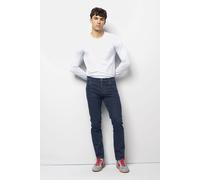 Meyer Modern Fit Jeans marine, Einfarbig