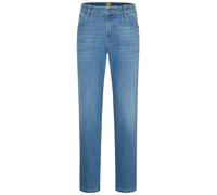 5-Pocket-Jeans MEYER "M5 Regular", Herren, Gr. 33, Länge 34, blau, 98% Baumwolle, 2% Elasthan, unifarben, Basic, regular fit lang, Jeans 5-Pocket-Jeans, M5 Regular im Five Pocket Style (72865355-33) b