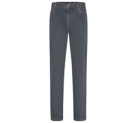5-Pocket-Jeans MEYER "M5 Regular", Herren, Gr. W35/L34, Länge 34, grau (mid grau), Obermaterial: 92% Baumwolle CO. 6% Polyester PES. 2% Elasthan EL., uni, regular fit, Jeans 5-Pocket-Jeans, M5 Regular