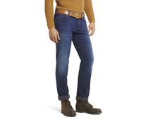 5-Pocket-Jeans MEYER "M5 Slim", Damen, Gr. 36, Länge 30, blau (marine), 66% Baumwolle;32% Polyester;2% Elasthan, unifarben, Basic, slim fit lang, Jeans 5-Pocket-Jeans, mit Rundbundverarbeitung (614280