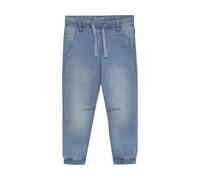 5-Pocket-Jeans MINYMO "5-Pocket-Jeans MIJeans", Jungen, Gr. 104, N-Gr, blau (light dusty blau), Obermaterial: 80% Baumwolle CO. 19% Polyester PES. 1% Elasthan EL., Jeans 5-Pocket-Jeans (78769730-104) 