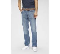 5-Pocket-Jeans MUSTANG "Style Tramper Straight", Herren, Gr. 32, Länge 32, blau (mediummid), Denim/Jeans, Obermaterial: 99% Baumwolle, 1% Elasthan, slim fit, Jeans 5-Pocket-Jeans (41734326-32) mediumm
