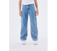 5-Pocket-Jeans NAME IT "NKMRYAN für Jungen mit geradem Bein und 5-Pocket-Style", Jungen, Gr. 146, N-Gr, blau (medium blau denim), Denim/Jeans, Obermaterial: 100% Baumwolle, unifarben, straight fit knö