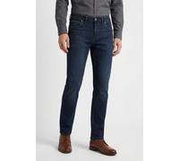 5-Pocket-Jeans OLYMP "Oskar", Herren, Gr. 33, Länge 32, dunkelblau, Denim/Jeans, Obermaterial: 98% Baumwolle, 2% Elasthan, gerade lang, Jeans 5-Pocket-Jeans (72747026-33) dunkelblau