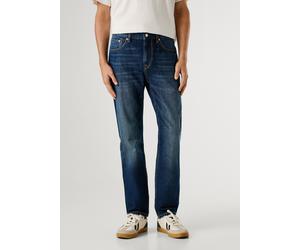 5-Pocket-Jeans PEPE JEANS "BYRON FS MIDNIGHT FADE", Herren, Gr. 31, Länge 32, tiefblau, Denim/Jeans, Obermaterial: 100% Baumwolle, unifarben, straight fit lang, Jeans 5-Pocket-Jeans, Regular Waist (53