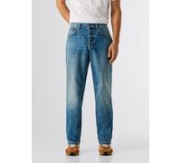 5-Pocket-Jeans PEPE JEANS "TAPERED JEANS CAMDEN", Herren, Gr. 32, Länge 30, mid blau used, Denim/Jeans, Obermaterial: 100% Baumwolle, gerade, unten schmal lang, Jeans 5-Pocket-Jeans, aus Baumwoll-Deni