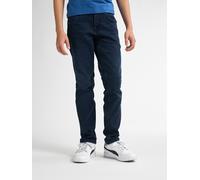 5-Pocket-Jeans PETROL INDUSTRIES "Russel Regular", Jungen, Gr. 152, N-Gr, blau (schwarz faded), Denim/Jeans, Obermaterial: 83% Baumwolle, 15% Polyester, 2% Elasthan, regular fit, Jeans 5-Pocket-Jeans,
