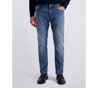 5-Pocket-Jeans PIERRE CARDIN "PC-Denim PC-Lyon", Herren, Gr. 40, Länge 34, light blau used buffies, Denim/Jeans, Obermaterial: 98% Baumwolle, 2% Elasthan, gerade, unten schmal lang, Jeans 5-Pocket-Jea