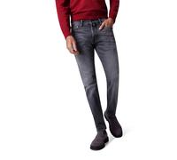 5-Pocket-Jeans PIERRE CARDIN "PC-Lyon", Herren, Gr. 33, Länge 30, grau (grau used buffies), Denim/Jeans, Obermaterial: 99% Baumwolle, 1% Elasthan, lang, Jeans 5-Pocket-Jeans, mit leichten Fade-Out Eff