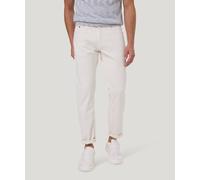 Chinohose PIERRE CARDIN "PC-Lyon", Herren, Gr. 34, Länge 34, weiß (perlweiß), Web, Obermaterial: 70% Baumwolle, 21% Lyocell, 7% Polyester, 2% Elasthan, unifarben, casual, regular fit knöchelfrei, Hose