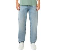 5-Pocket-Jeans QS, Herren, Gr. 38, Länge 34, light blau used, Denim/Jeans, Obermaterial: 100% Baumwolle, unifarben, loose fit lang, Jeans 5-Pocket-Jeans, im LOOSE FIT (37655563-38) light blau used