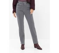 Raphaela by Brax Damen Five-Pocket-Hose Style CORRY, denim grau, Gr. 46K
