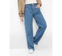 Raphaela by Brax Damen Palazzohose Style LAURA FLARED BLEACHED, denim hellblau, Gr. 42