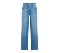 5-Pocket-Jeans RAPHAELA BY BRAX "Style LAURA FLARED", Damen, Gr. 44K (22), Kurzgrößen, blau (hellblau), 93% Baumwolle, 5% Elastomultiester, 2% Elasthan, Jeans (59742863-22) hellblau