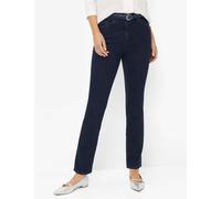 5-Pocket-Jeans RAPHAELA BY BRAX "Style LORA", Damen, Gr. 46, Normalgrößen, blau (dunkelblau), Denim/Jeans, 82% Baumwolle, 12% Lyocell, 5% Elastomultiester, 1% Elasthan, sehr schmal, Jeans 5-Pocket-Jea