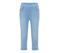 Raphaela by Brax Damen Caprihose Style PAMINA CAPRI BLEACHED LIGHT BLUE SLIGHTUSED, denim hellblau, Gr. 36