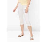 Raphaela by Brax Damen Caprihose Style PAMINA CAPRI WHITE, denim weiß, Gr. 46K
