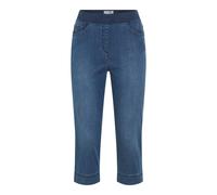 5-Pocket-Jeans RAPHAELA BY BRAX "Style PAMINA CAPRI", Damen, Gr. 48K (24), Kurzgrößen, jeans, Denim/Jeans, 50% Baumwolle, 40% Lyocell, 7% Elastomultiester, 3% Elasthan, Jeans 5-Pocket-Jeans (55672963-