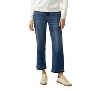 Cropped Jeans Karolin: Regular Fit / Mid Rise / Straight Leg / offener Saum 34 blau 2174759.57Z5.34
