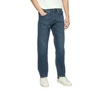 5-Pocket-Jeans S.OLIVER, Herren, Gr. 34, Länge 32, blau (jeans blau32), Denim/Jeans, Obermaterial: 62% Baumwolle, 36% Polyester, 2% Elasthan, Jeans 5-Pocket-Jeans, im Tapered Fit (61831267-34) jeans b