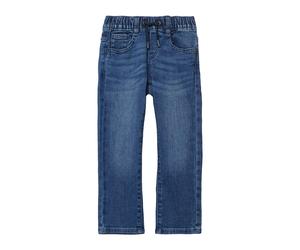 5-Pocket-Jeans S.OLIVER JUNIOR, Jungen, Gr. 104, N-Gr, blau (blau used), Denim/Jeans, Obermaterial: 85% Baumwolle, 14% Polyester, 1% Elasthan, unifarben, regular fit knöchellang, Jeans 5-Pocket-Jeans,