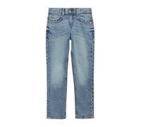 5-Pocket-Jeans S.OLIVER JUNIOR, Jungen, Gr. 140, N-Gr, blau (light blau), Denim/Jeans, Obermaterial: 99% Baumwolle, 1% Elasthan, unifarben, lang, Jeans 5-Pocket-Jeans, mit Stretch (95802166-140)
