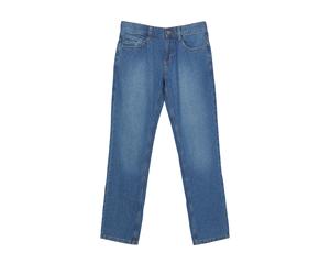 5-Pocket-Jeans S.OLIVER JUNIOR, Jungen, Gr. 170, N-Gr, blau (blau blau used), Denim/Jeans, Obermaterial: 100% Baumwolle, unifarben, regular fit lang, Jeans 5-Pocket-Jeans, aus reiner Baumwolle / Regul