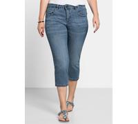 Sheego Caprijeans mit Krempelfunktion 44 light blue-denim