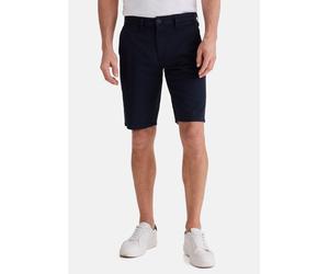 5-Pocket-Jeans STOOKER MEN "Chino Bermuda", Herren, Gr. W32, blau (navy), Twill, 98% Baumwolle, 2% Elasthan, eng kurz, Jeans 5-Pocket-Jeans, Comfort Slim Fit Casual Clean Wash Twill Coloured für Herre