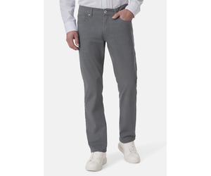 5-Pocket-Jeans STOOKER MEN "Frisco Print Straight Fit Jeans", Herren, Gr. 38, Länge 32, grau (grau structure aop), Twill, 99% Baumwolle, 1% Elasthan, straight fit lang, Jeans 5-Pocket-Jeans, Straight