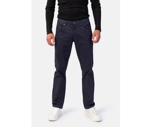 5-Pocket-Jeans STOOKER MEN "Frisco Print Straight Fit Jeans", Herren, Gr. 42, Länge 32, blau (navy minimal), Twill, 99% Baumwolle, 1% Elasthan, straight fit lang, Jeans 5-Pocket-Jeans, Straight Fit Ca