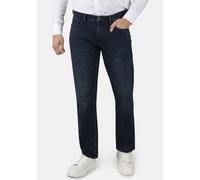 5-Pocket-Jeans STOOKER MEN "Frisco Thermo Straight Fit", Herren, Gr. 34, Länge 32, blau (dunkelblau), Denim/Jeans, 63% Baumwolle, 34% Polyester, 3% Elasthan, straight fit lang, Jeans 5-Pocket-Jeans, S