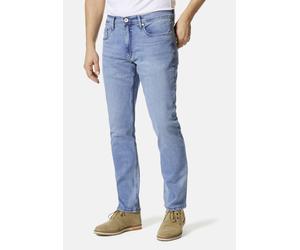 5-Pocket-Jeans STOOKER MEN "Glendale Denim Slim Straight Fit Jeans", Herren, Gr. 38, Länge 32, blau (skyblau used), Denim/Jeans, 98% Baumwolle, 2% Elasthan, eng lang, Jeans 5-Pocket-Jeans, Slim Straig