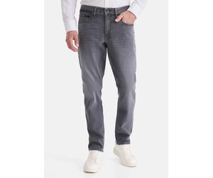 5-Pocket-Jeans STOOKER MEN "Glendale Season Slim Straight Fit Jeans", Herren, Gr. 33, Länge 32, grau (grau used), Denim/Jeans, 98% Baumwolle, 2% Elasthan, eng lang, Jeans 5-Pocket-Jeans, Slim Straight