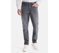 5-Pocket-Jeans STOOKER MEN "Glendale Season Slim Straight Fit Jeans", Herren, Gr. 38, Länge 32, grau (grau used), Denim/Jeans, 98% Baumwolle, 2% Elasthan, eng lang, Jeans 5-Pocket-Jeans, Slim Straight